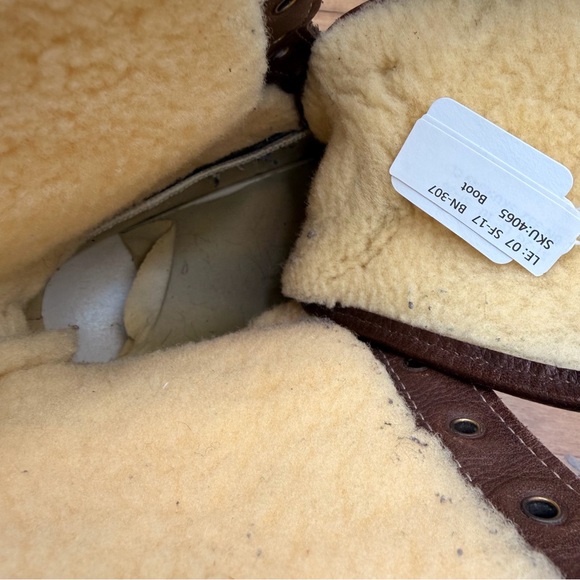 LL Bean men size 12 Duck Boots Shearling Lamb Fur Lined Winter 10" - Picture 8 of 10